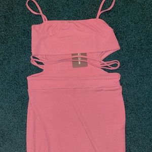 Pretty little thing cutout mini dress! Pink size 12